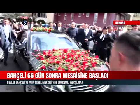 Devlet Bahçeli’ye MHP Genel Merkezi’nde Görkemli Karşılama
