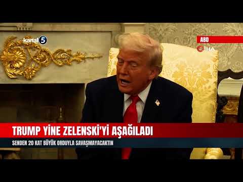 Trump Yine Zelenski’yi Aşağıladı | Senden 20 Kat Büyük Orduyla Savaşmayacaktın