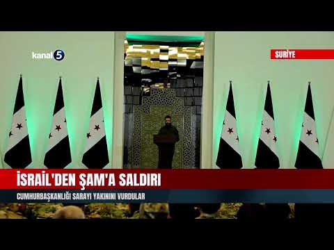 İsrail’den Şam’a Saldırı | Cumhurbaşkanlığı Sarayı Yakınını Vurdular