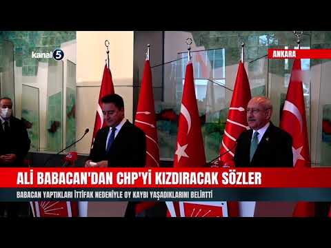 Ali Babacan’dan CHP’yi Kızdıracak Sözler | CHP İle İşbirliği Bize Oy Kaybettirdi