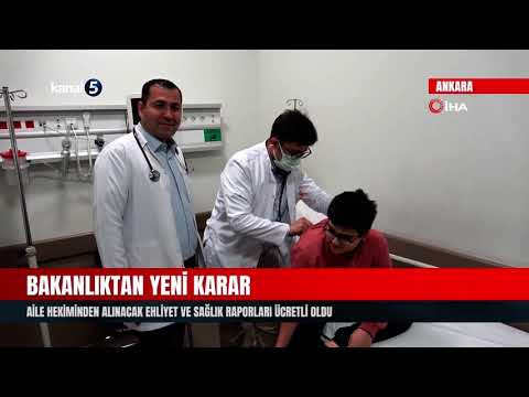 Bakanlıktan Yeni Karar | Aile Hekiminden Alınacak Ehliyet Ve Sağlık Raporları Ücretli Oldu