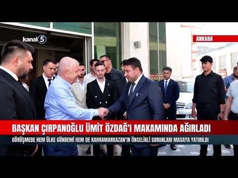 Kahramankazan Belediye Başkanı Çırpanoğlu Ümit Özdağ’ı Makamında Ağırladı
