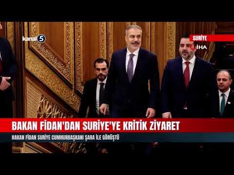Hakan Fidan Suriye Cumhurbaşkanı Şara ile görüştü