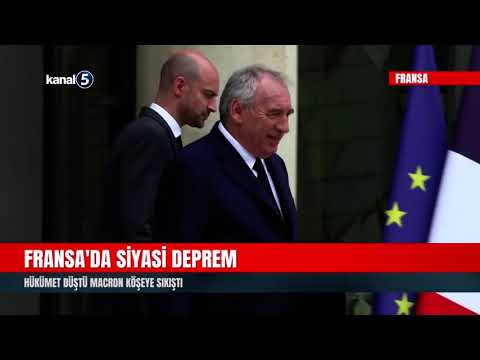 Fransa’da Siyasi Deprem | Hükümet Düştü Macron Köşeye Sıkıştı