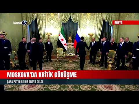 Moskova’da Kritik Görüşme | Şara Putin Ile Bir Araya Geldi