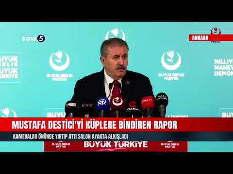 Mustafa Destici’yi Küplere Bindiren Rapor | Kameralar Önünde Yırtıp Attı Salon Ayakta Alkışladı
