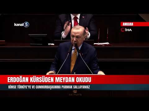 Erdoğan Kürsüden Meydan Okudu | Kimse Türkiye’ye Ve Cumhurbaşkanı’na Parmak Sallayamaz