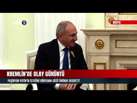 Kremlin’de olay görüntü | Paşinyan Putin’in isteğini dünyanın gözü önünde reddetti