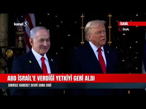 ABD İsrail’e Verdiği Yetkiyi Geri Aldı | Sınırsız Hareket Devri Sona Erdi