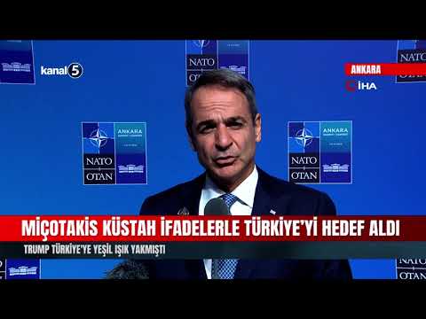 Miçotakis Küstah İfadelerle Türkiye’yi Hedef Aldı! Trump Türkiye’ye Yeşil Işık Yakmıştı