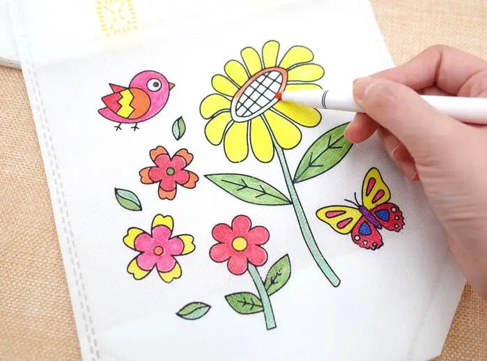 DIY Graffiti Bag with Markers Set for Children Arts and Crafts - 5