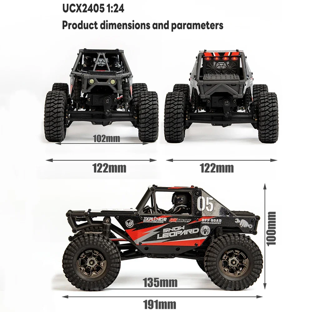 1/24 RC Crawler 4WD Off-Road Mini Rock Climbing Vehicle RTR - 5