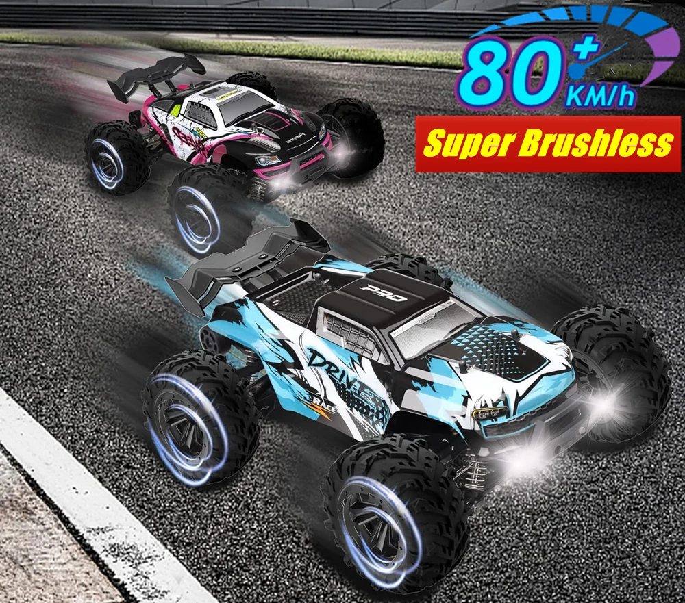 Brushless RC Drift Car 4WD High Speed Remote Control Truck 80km/h - 5