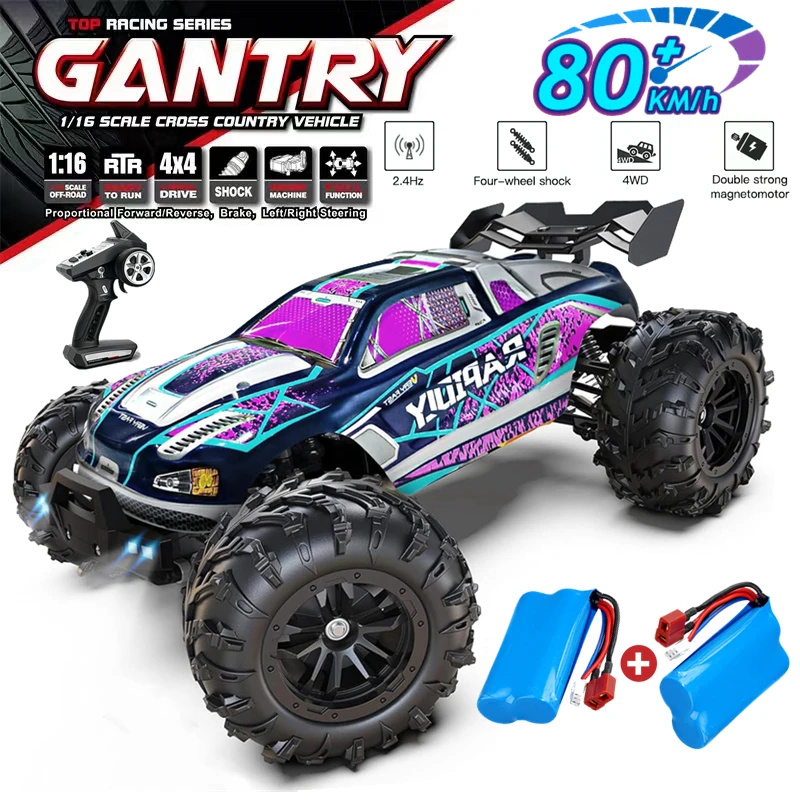 Brushless RC Drift Car 4WD High Speed Remote Control Truck 80km/h