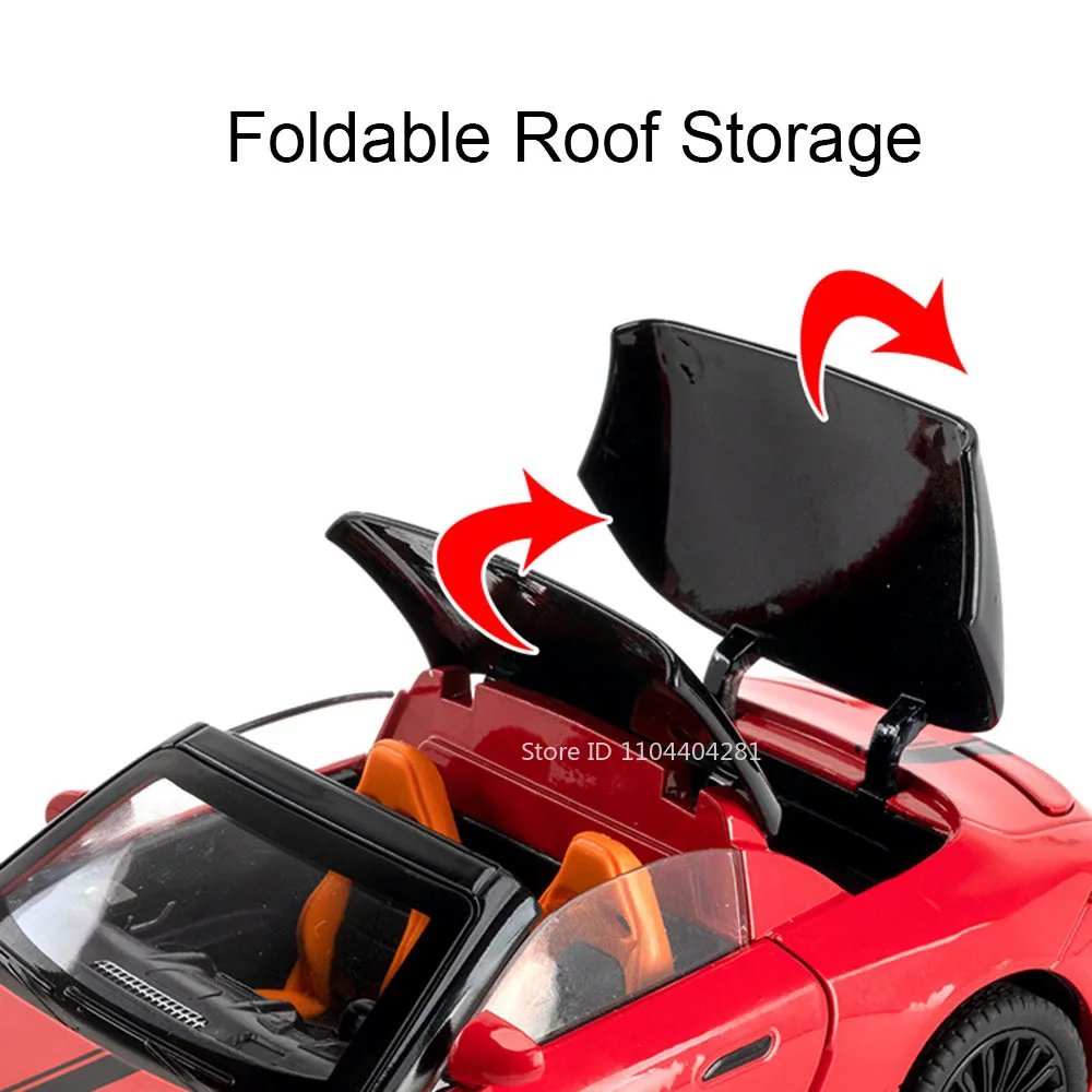 1:22 Scale Alloy Car Model Diecast Vehicle with Sound and Light - 3