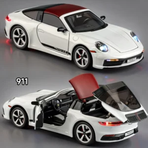 1:32 911 Targa 4S Alloy Car Model Simulated Toy for Kids and Collectors