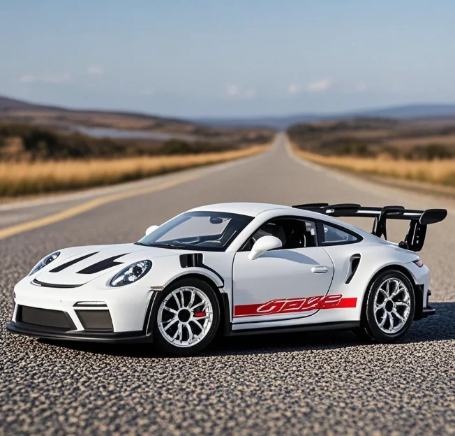 Porsche 911 GT3 RS Alloy Model Car, 1:36 Scale Diecast Sports Toy