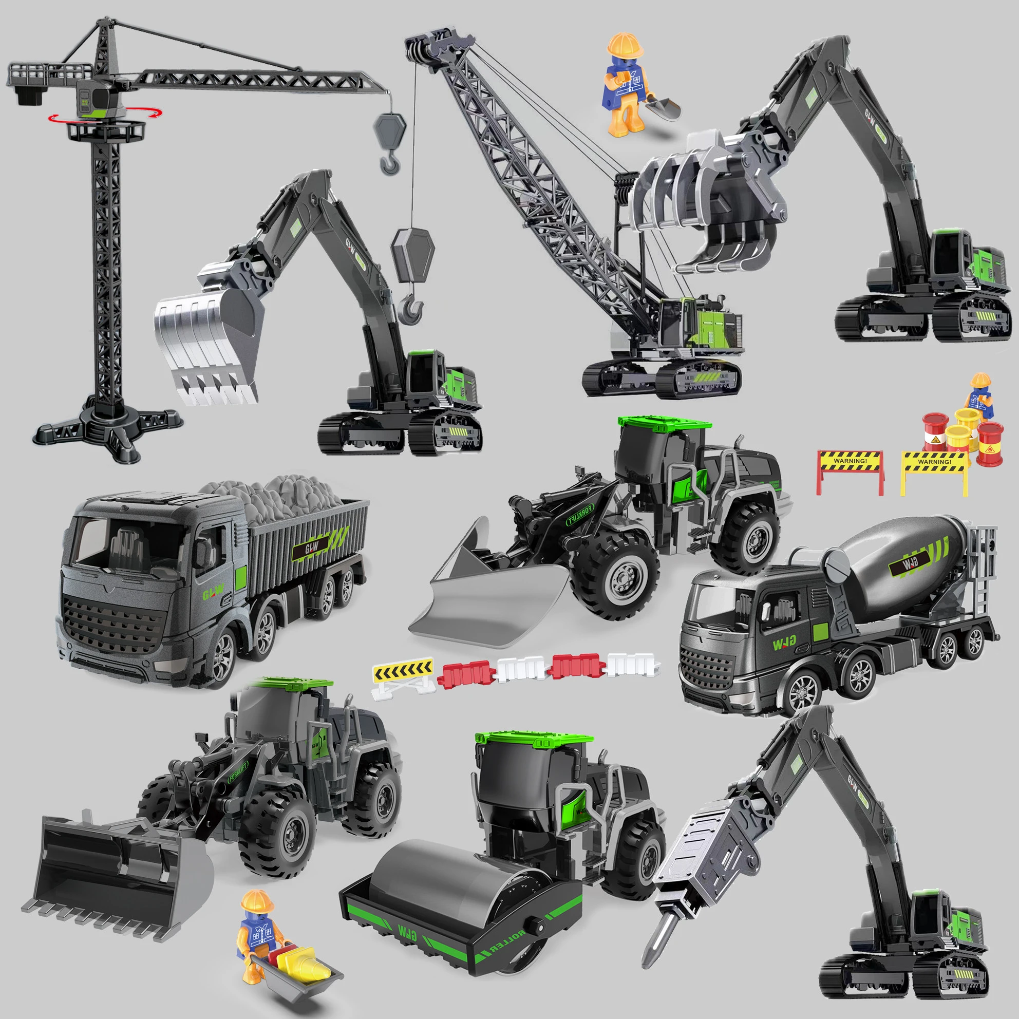 Diecast Construction Truck Toy 1:55 Scale Alloy Engineering Vehicle Model - 2