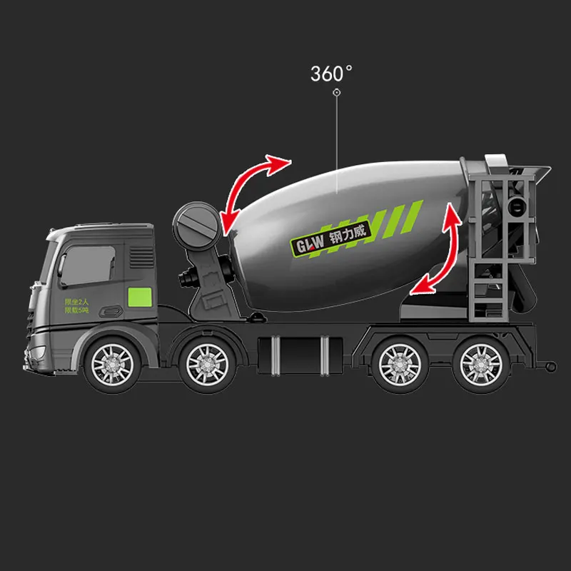 Diecast Construction Truck Toy 1:55 Scale Alloy Engineering Vehicle Model - 6