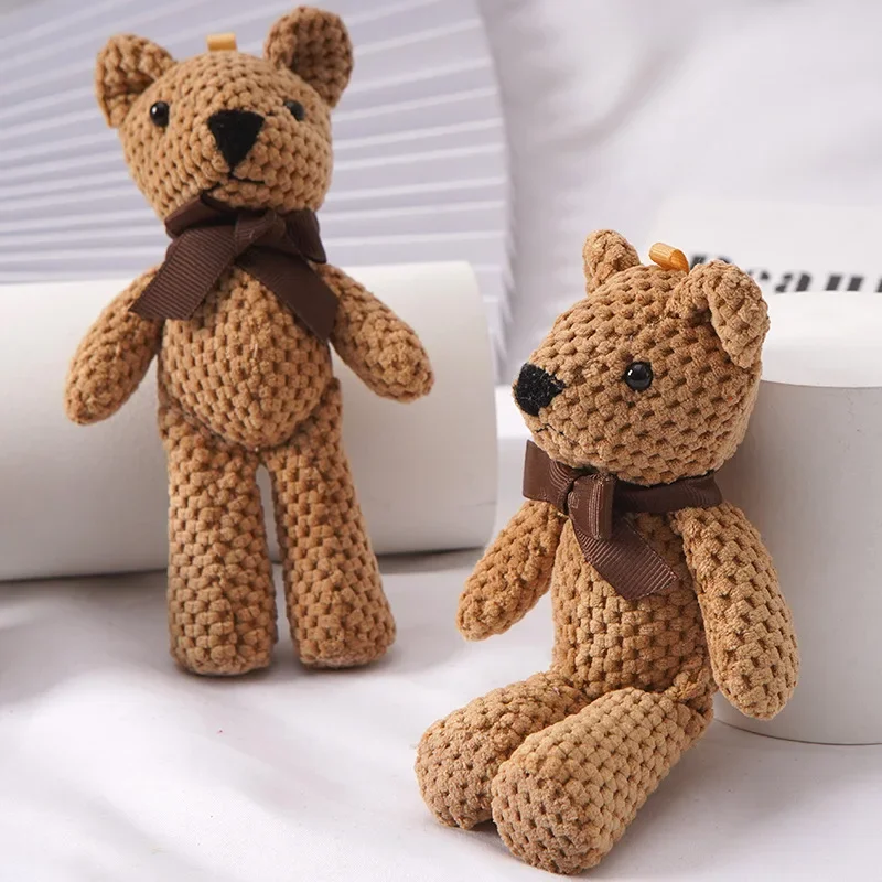 16cm Pineapple Bear Plush Toy Soft Stuffed Mini Teddy Keychain Pendant - 2
