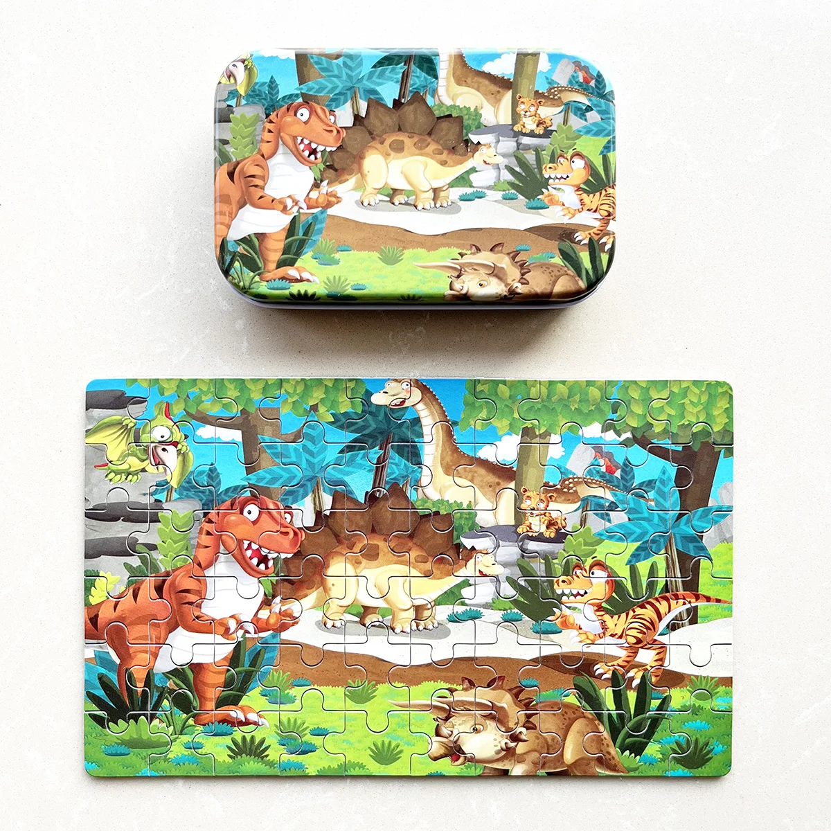 60-Piece Jigsaw Puzzle for Kids, Educational Cartoon Animal Puzzle Game - 2