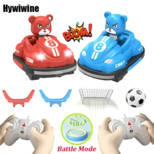 2.4G Bumper Battle RC Car with LED Music and Ejecting Plush Toys for Kids