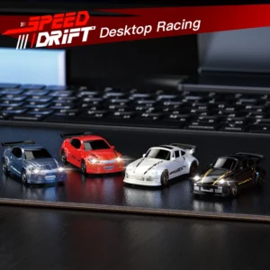 1/64 RC Drift Car, 4WD Remote Control Racing Car with LED Headlights