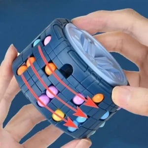 3D Puzzle Cube With Spinning Ball Maze Brain Teaser Logic Game