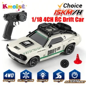 1/18 Retro Remote Control Car with LED Lights and 2.4G Radio Control