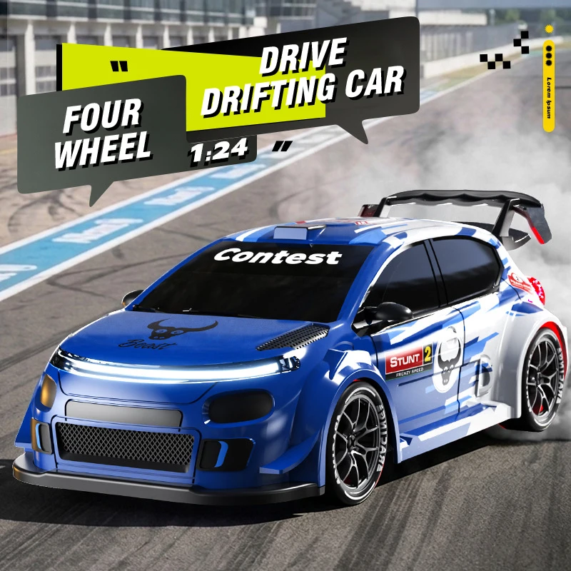 1/24 4WD Remote Control Drift Car, High Speed RC Racing Vehicle - 5