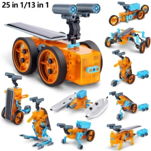 Solar Robot Kit for Kids, 25-in-1 DIY STEM Educational Robotics Set