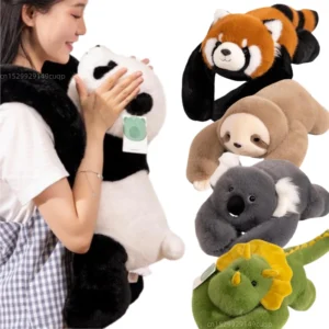 Forest Animal Plush Pillow, Soft Long-Arm Stuffed Toy, 30-65cm