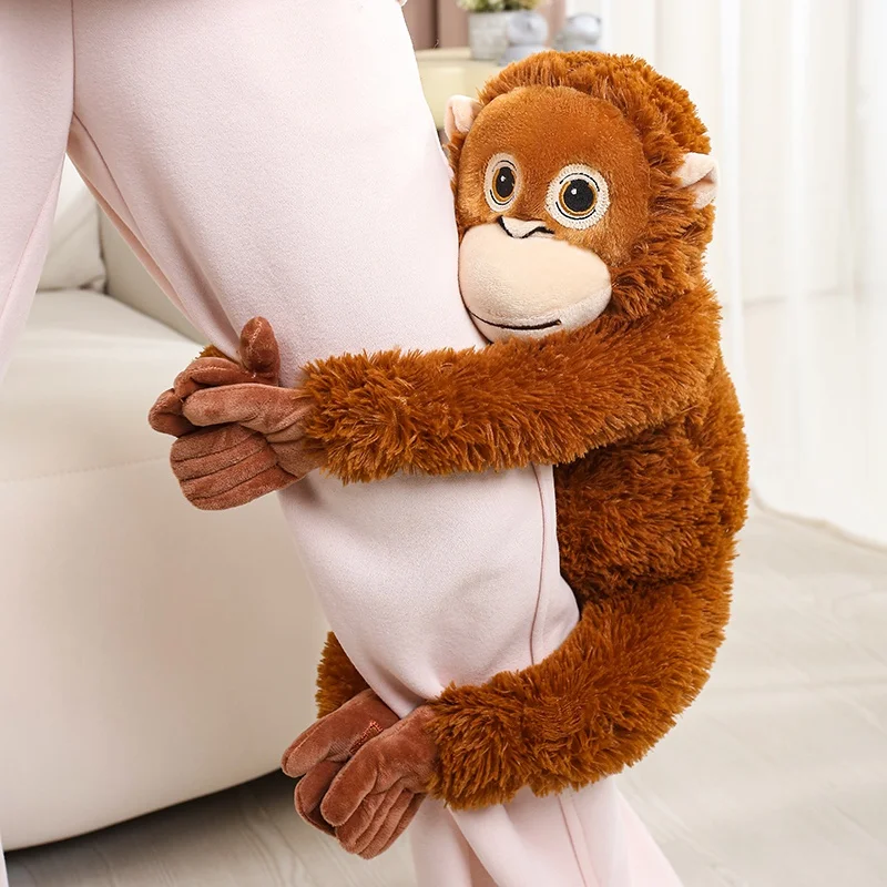 Cartoon Gorilla Plush Toy, Soft Stuffed Chimpanzee Doll 30-90cm - 2