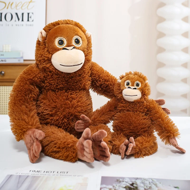 Cartoon Gorilla Plush Toy, Soft Stuffed Chimpanzee Doll 30-90cm - 4