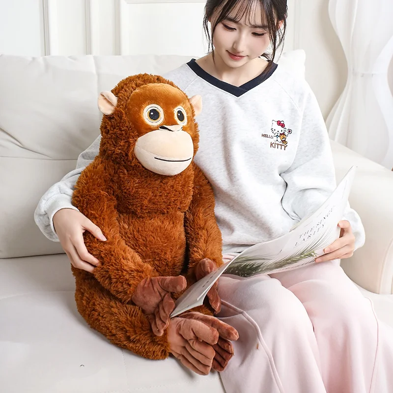 Cartoon Gorilla Plush Toy, Soft Stuffed Chimpanzee Doll 30-90cm - 6