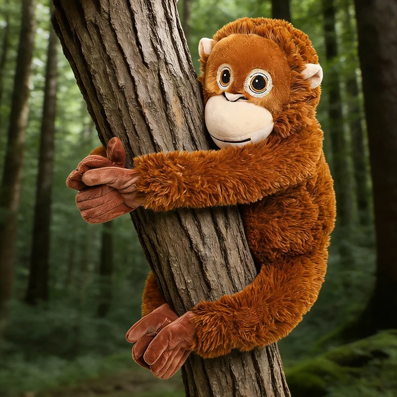 Cartoon Gorilla Plush Toy, Soft Stuffed Chimpanzee Doll 30-90cm
