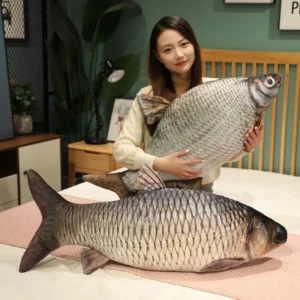 Grass Carp Plush Pillow Realistic Fish Stuffed Animal Toy 40cm or 60cm