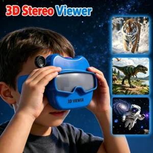 3D Stereoscopic Viewer with 6 Reels for Kids Educational Science Toy