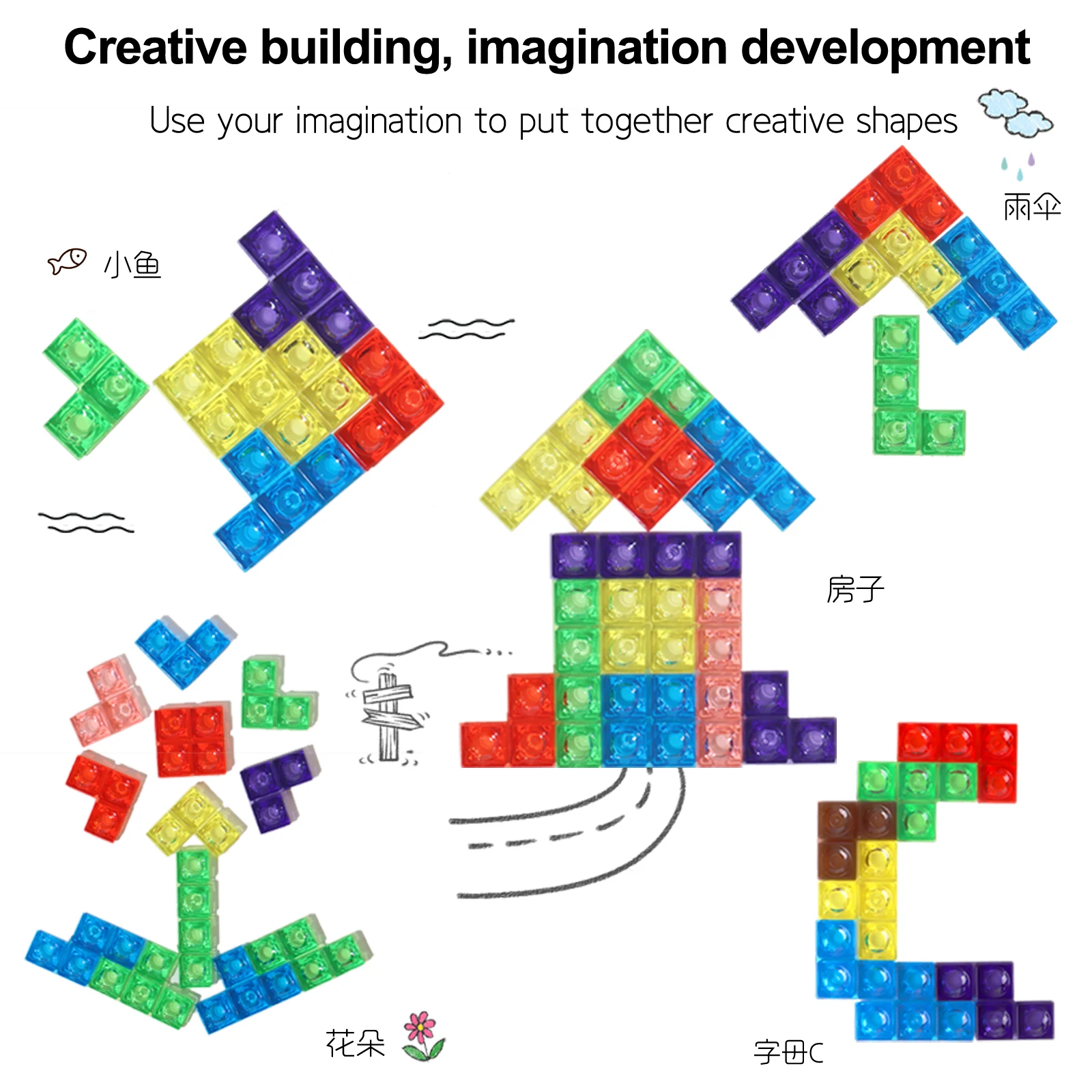 Tetris Puzzle Logic Game for Kids and Adults, 3D Brain Development Toy - 2