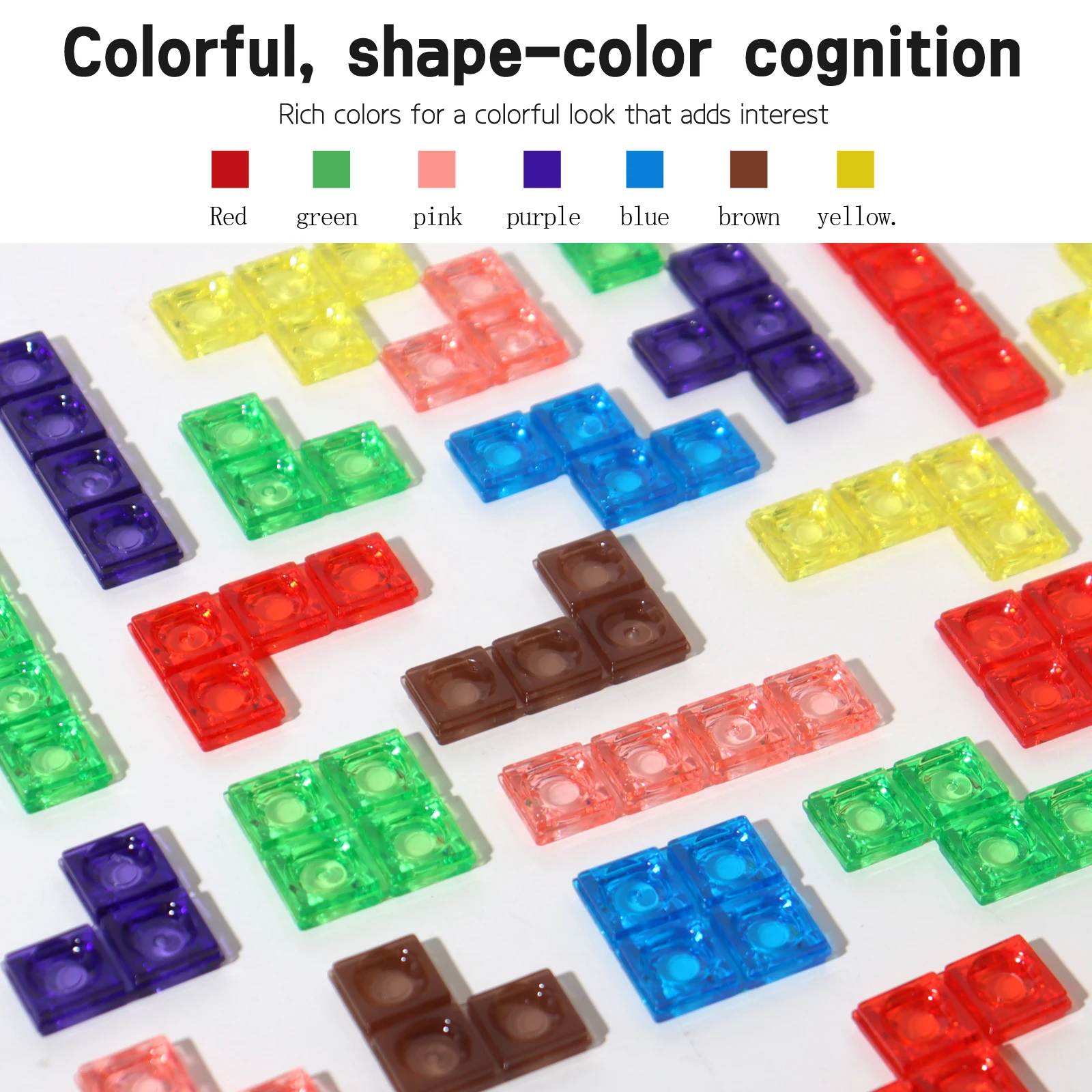 Tetris Puzzle Logic Game for Kids and Adults, 3D Brain Development Toy - 3