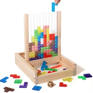 Tetris Puzzle Logic Game for Kids and Adults, 3D Brain Development Toy
