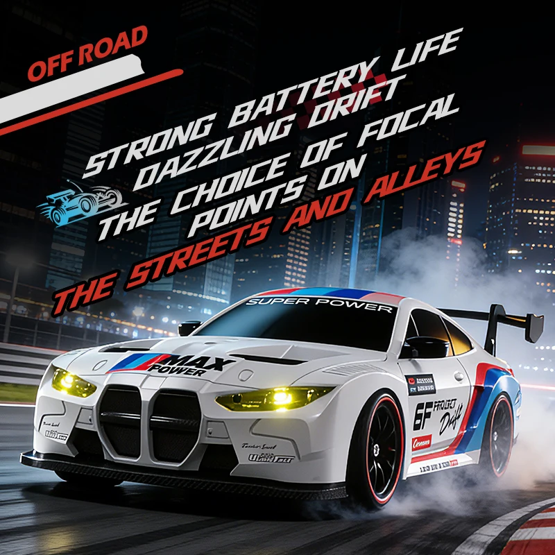 4WD RC Drift Car 2.4G High Speed Remote Control Racing Vehicle - 2