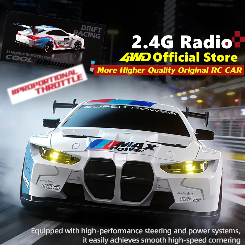 4WD RC Drift Car 2.4G High Speed Remote Control Racing Vehicle - 4
