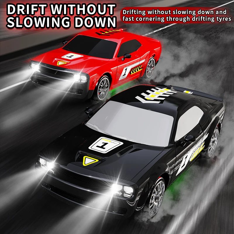 4WD Super Drift Car with LED Lights and Proportional Throttle Control - 2