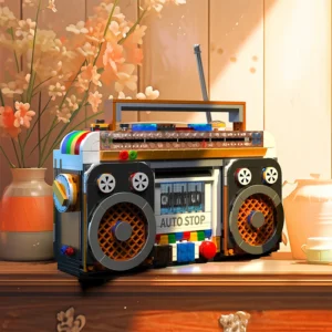 Retro Radio Model Building Blocks 554PCS DIY Assembly Kit