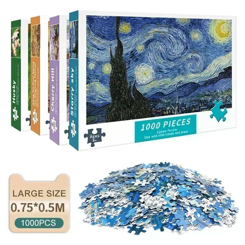 1000 Piece Jigsaw Puzzle 75x50cm Adult Paper Puzzle Educational Game - 2