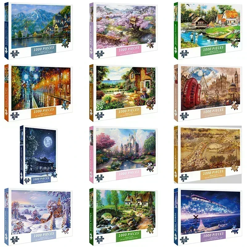 1000 Piece Jigsaw Puzzle 75x50cm Adult Paper Puzzle Educational Game - 6