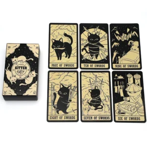 Kitten Tarot Cards 78-Card Deck for Divination and Board Games