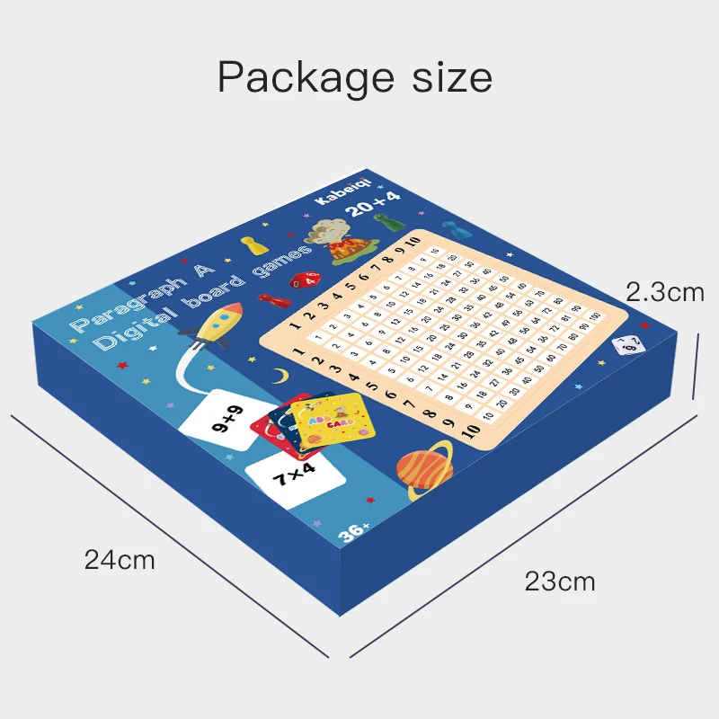 99 Multiplication Table Math Toy Wooden Educational Board for Kids - 5
