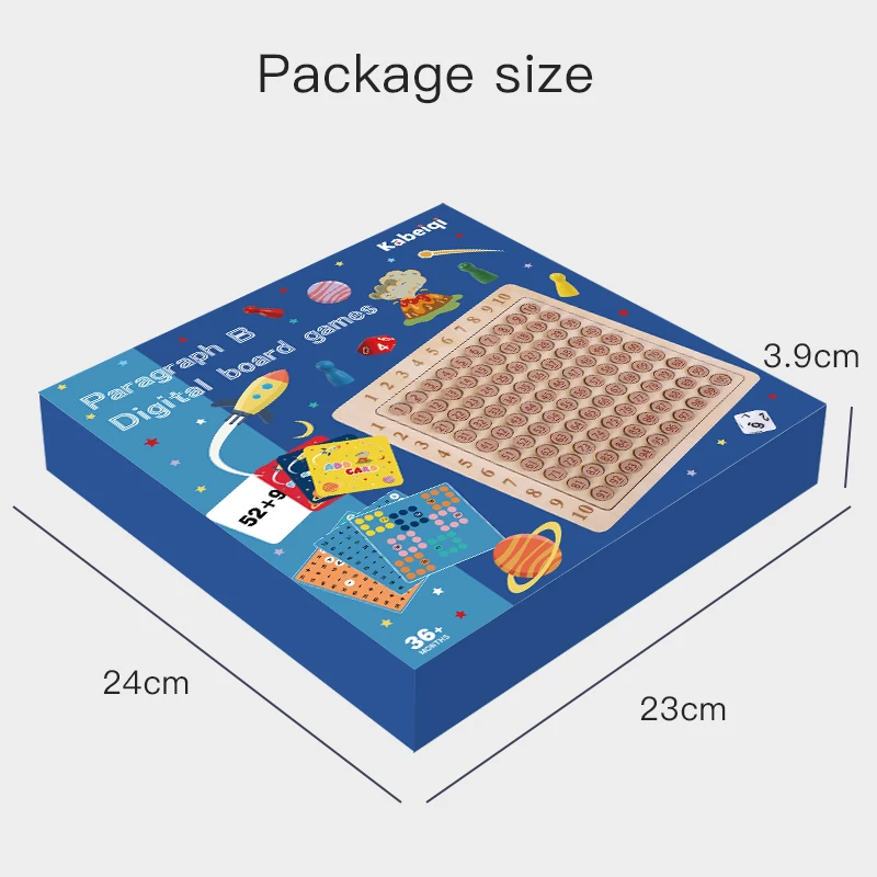 99 Multiplication Table Math Toy Wooden Educational Board for Kids - 6